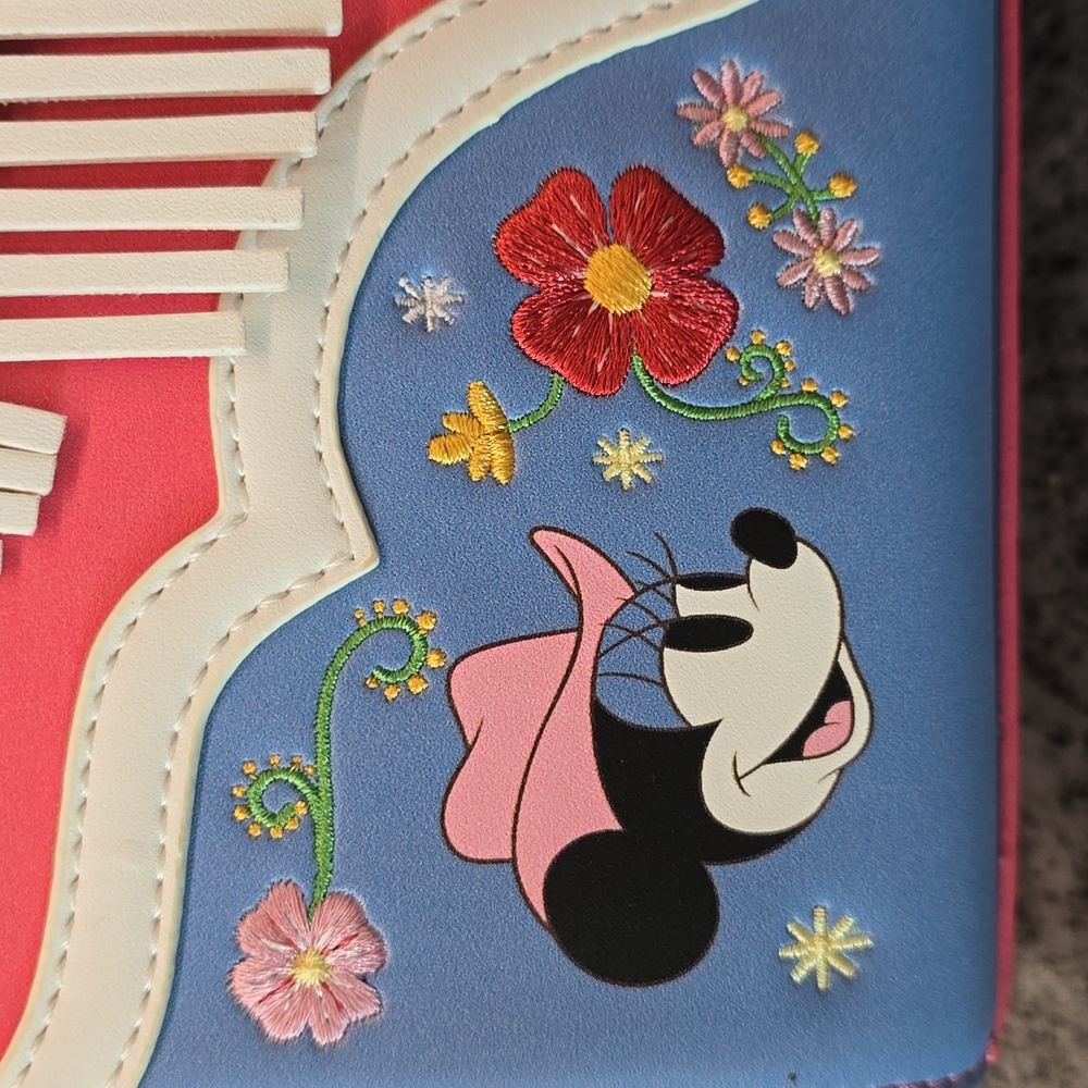 Disney Loungefly Mickey And Minnie Mouse Western Purse - Picture 4 of 13